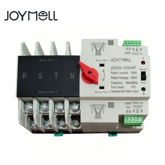 JQ3G Mini din-rail ATS 2P 3P 4P 16A-125A