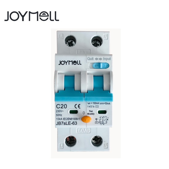 JB7sLE 2Pole RCBO 30mA/100mA/300mA